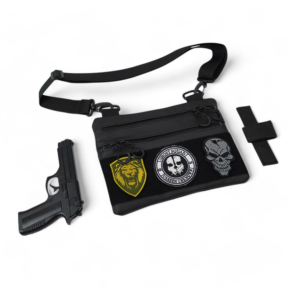 Сумка маленька брезентова, Сумка кобура наплічна Багатофункціональна тактична CT-47 Львів - фото 12