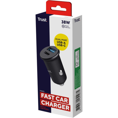 Зарядний пристрій Trust USB-C PD25W + USB QC12W 37W Black (25197_TRUST) Вінниця - фото 10