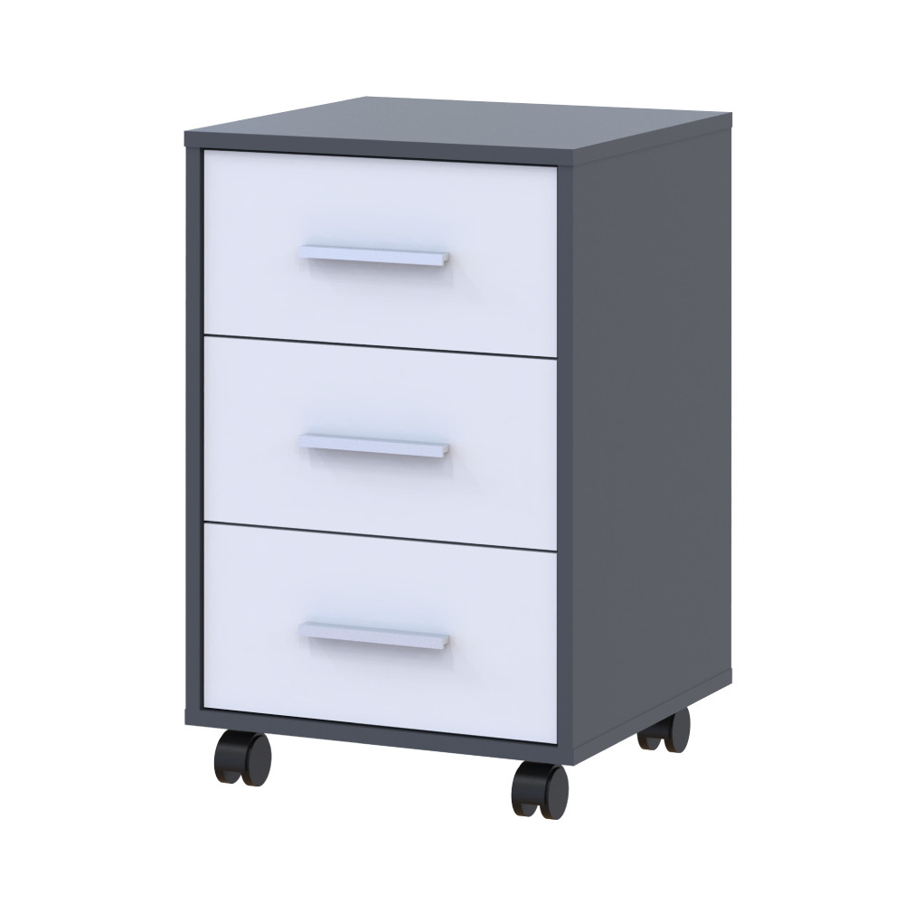 Тумба офісна Doros Т3 43х42х66,4 см Графіт/Білий (DRS-011399) Дніпро - фото 1