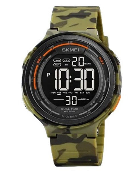 Часы наручные SKMEI 1841CMGN, ARMY GREEN CAMO Днепр - изображение 1