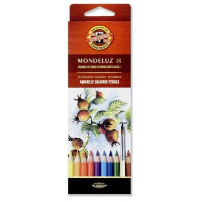 Карандаши цветные Koh-i-Noor Mondeluz акварельные 18 цветов (3717018001KS) Винница - изображение 1