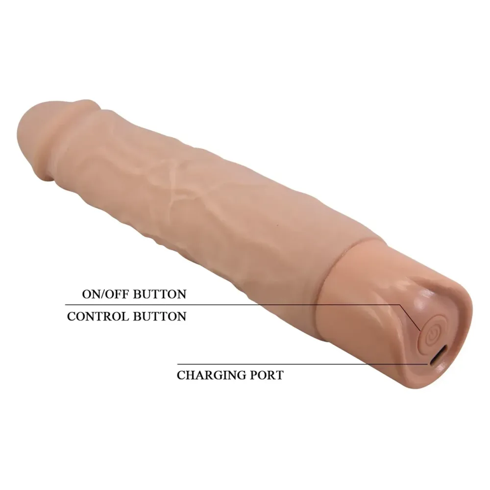 Перезаряжаемый вибратор реалистик Pretty Love - Osric Realistic Vibrating Dildo, BW-500081 Sex Aura Киев - изображение 8