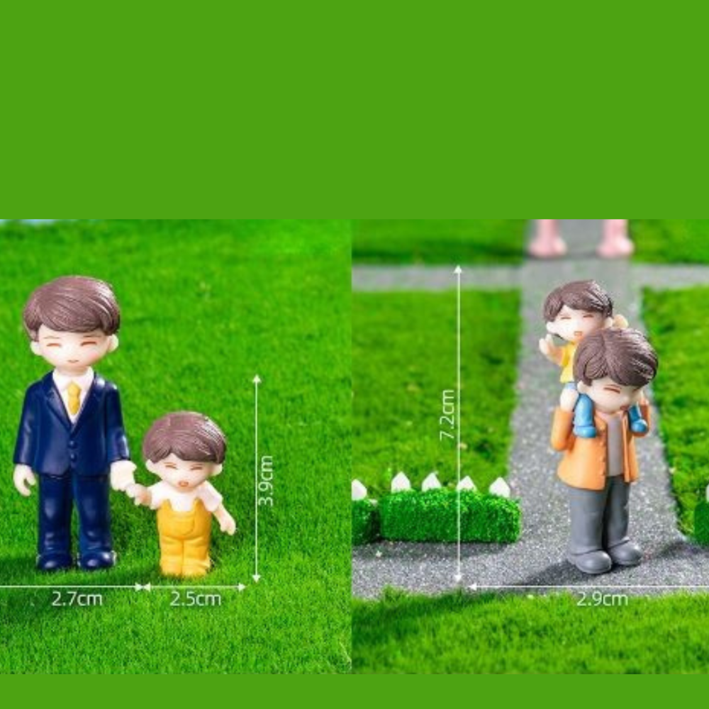 Фигурка Папа с сыном для мини-сада, флорариума, микроландшафта, макета Одесса - изображение 6