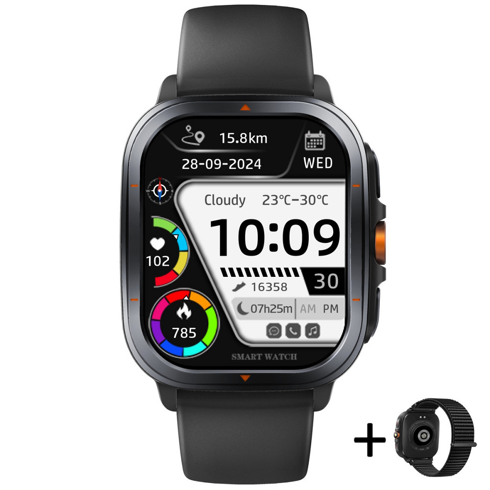 Годинник розумний наручний Smart Bavaro Nano Rubber (2 ремінці) Вінниця - фото 13