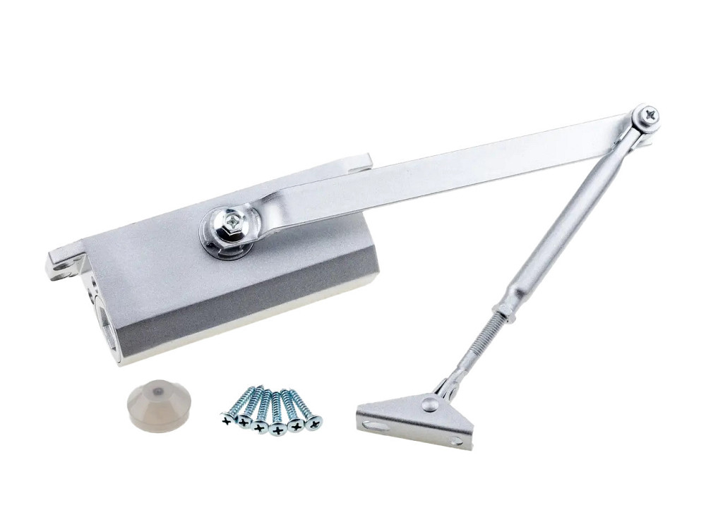 Доводчик двери 25-45 кг SEVEN DC-7741 silver Киев - изображение 8