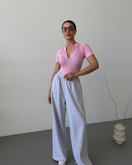 Жіночий базовий боді на блискавці мікродайвінг Барбі, 46/48 Одеса - фото 2