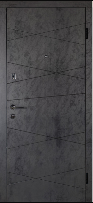 Двері вхідні Наші Двері МЕГА СІТІ Оксид темний / Оксид білий 860х2040мм Київ - фото 1