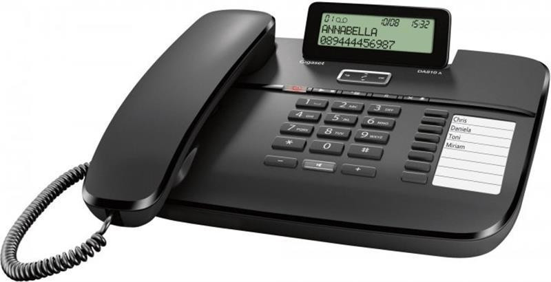 Дротовий телефон Gigaset DA810A Black (S30350-S214-N101) ( Чорний ) Харків - фото 2