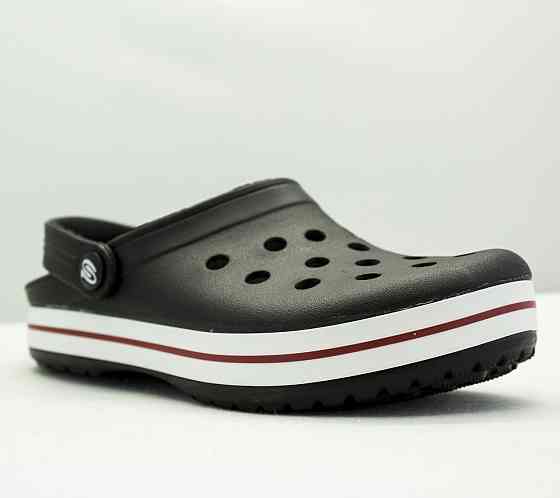 Крокси підліткові чорні сабо з великими дірками "Like Crocs" Одеса