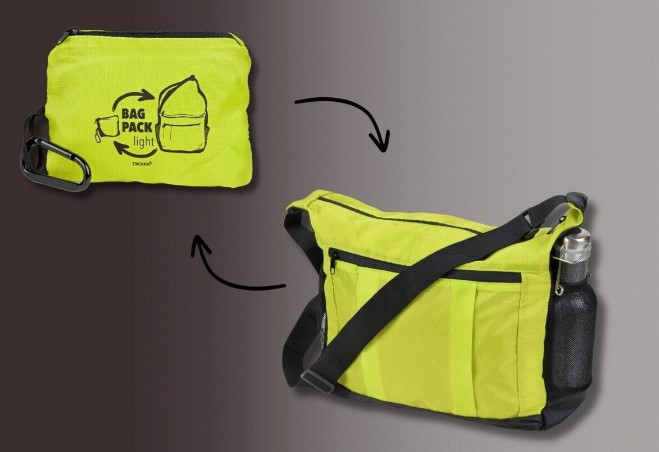 Сумка складная Troika, зеленая Ровно - изображение 2