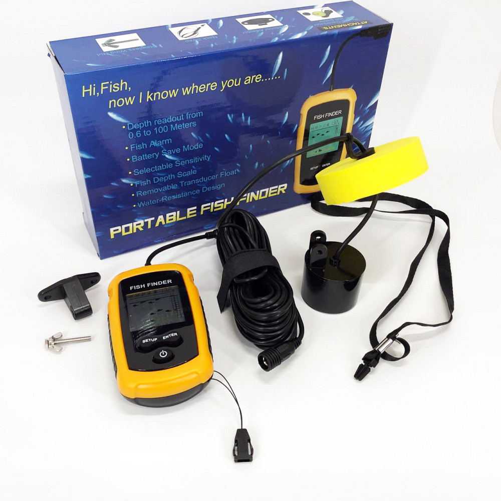 Эхолот портативный Fish Finder до 100м сонар портативный универсальный RO-38 Львов - изображение 15