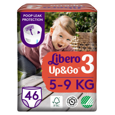 Подгузники Libero Up&Go Размер 3 (5-9 кг) 46 шт (7322541742076) Винница - изображение 1