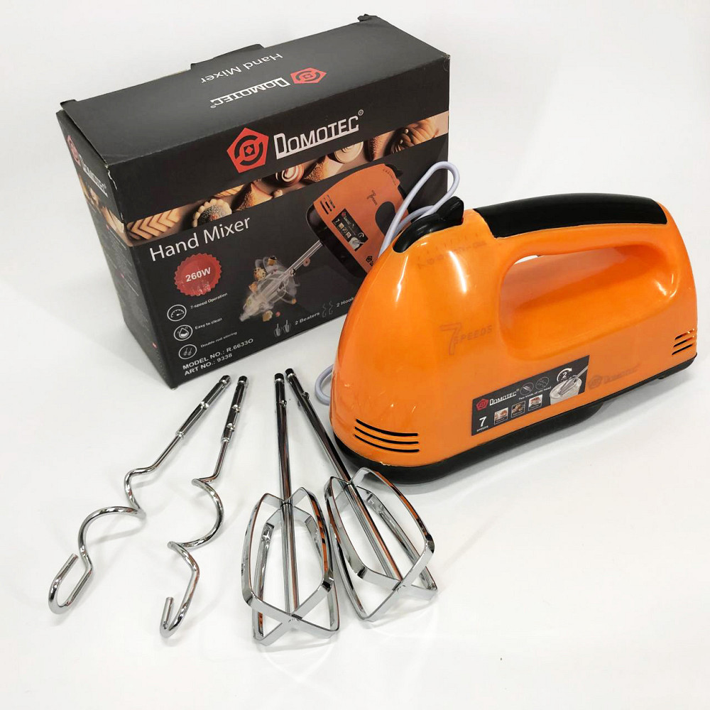 Міксер нержавіюча сталь DOMOTEC, Міксер для домашнього використання з режимами швидкості HK-77 Львів - фото 12