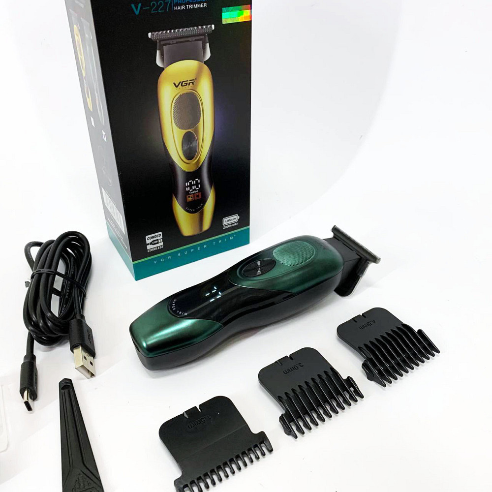 Машинка-тример для стрижки бездротова VGR V-227, Електрична машинка для стрижки потужна DG-64 Львів - фото 5