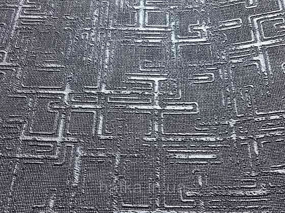 Шпалери вінілові на паперовій основі Zambaiti C88103 ABITAT геометрія темно сіра чорна металева серебрист Київ