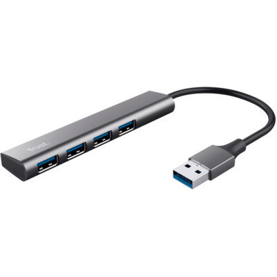 Концентратор Halyx 4-Port USB-A 3.2 Grey Trust (24947_TRUST) Вінниця - фото 1