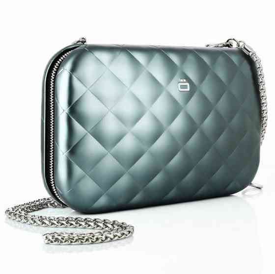 Клатч-сумка на молнии Ogon Quilted ledy bag (20.5 х 12.5 см) Платиновый Киев
