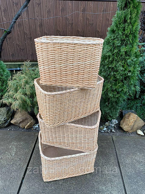 Плетеные корзинки без ручек разных размеров Киев - изображение 2