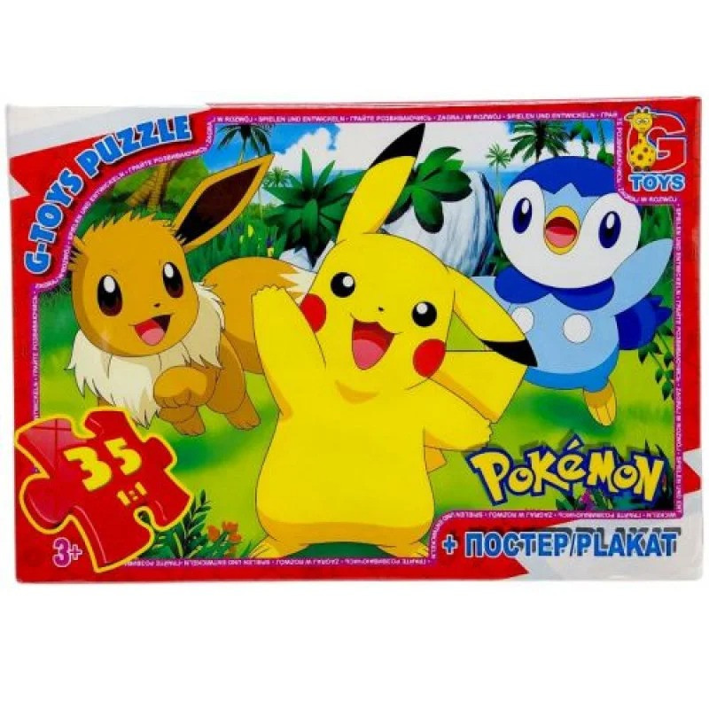 Дитячий пазл "Покемони" PM01 постер, 35 елементів Вінниця - фото 1