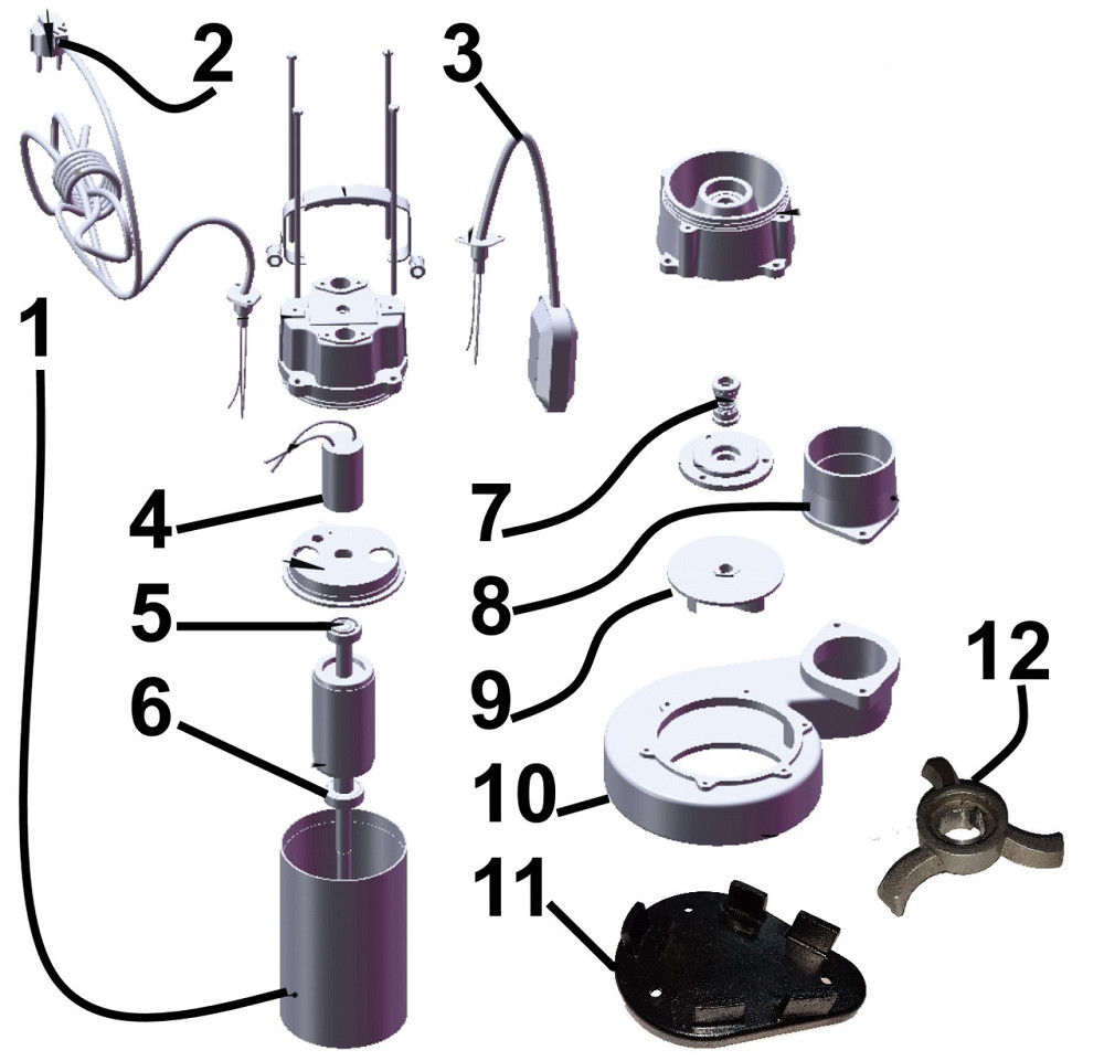 Насос фекальный с режущим механизмом Optima V 550 DF 0,55 кВт (000013620) Киев - изображение 6