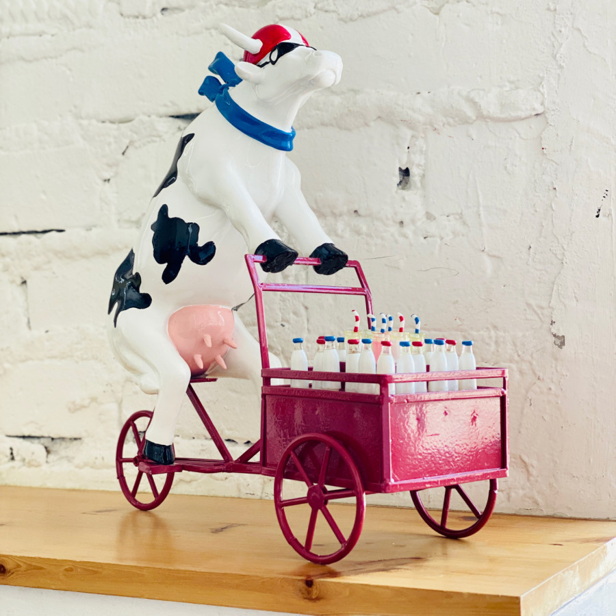 Статуетка колекційна корова Lait Triporteur (Size XL) полістоун Київ - фото 12