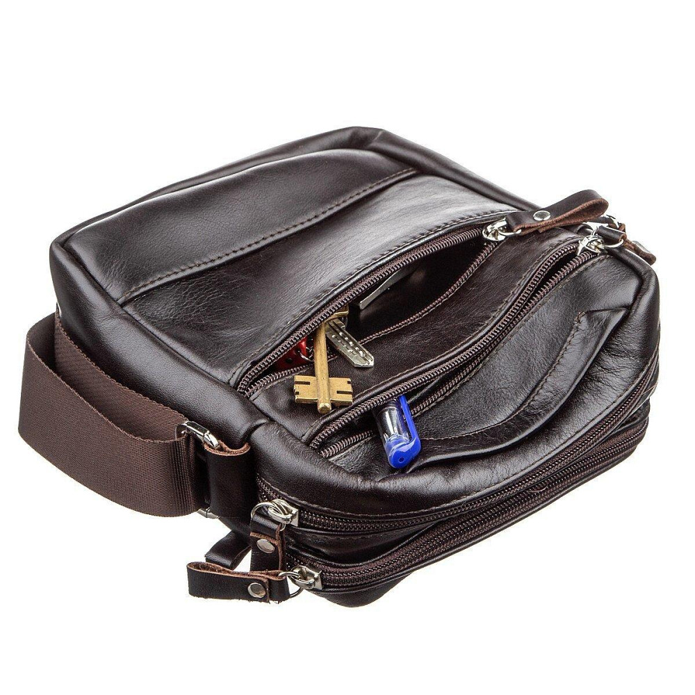 Сумка чоловіча SHVIGEL 11142 Коричнева Київ - фото 5