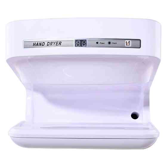 Сушарка для рук HOTEC 11.101 ABS White сенсорна, корпус пластик білий (220В ,1650-2050Вт) Київ