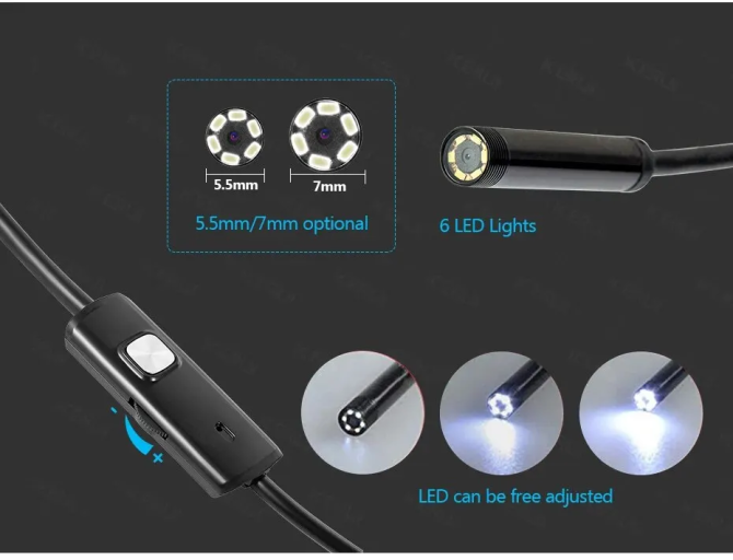 Эндоскоп водонепроницаемый 5м гибкая Usb камера Винница - изображение 7