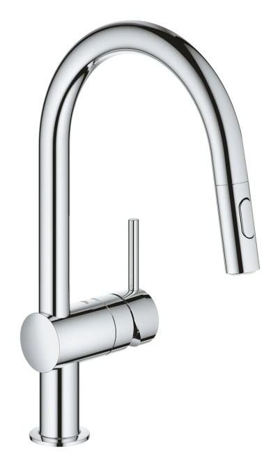 Змішувач для кухні з висувним виливом Grohe Minta   ( 32321002 ) 24678 Харків - фото 1