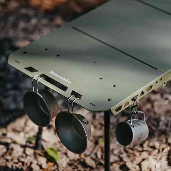 Стіл складаний Naturehike CNK2450JJ025 (80х40 см) алюміній  Оливковий Вінниця