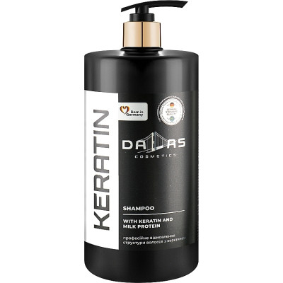 Шампунь Dalas Cosmetics Keratin Shampoo З кератином та молочним протеїном 1000 г (4262396141484) Вінниця - фото 1