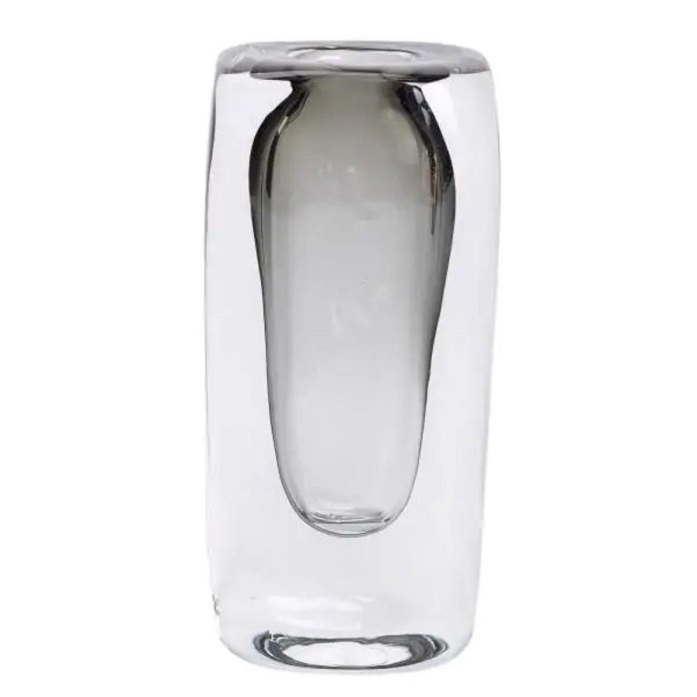 Декоративная стеклянная ваза для цветов 18.5 см Киев - изображение 1