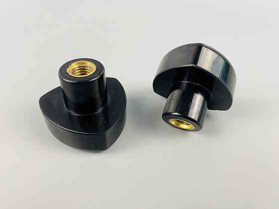 Наконечник важеля універсальний М10, D50 (чорний), латунна втулка різі внутрішня М10 Мукачево