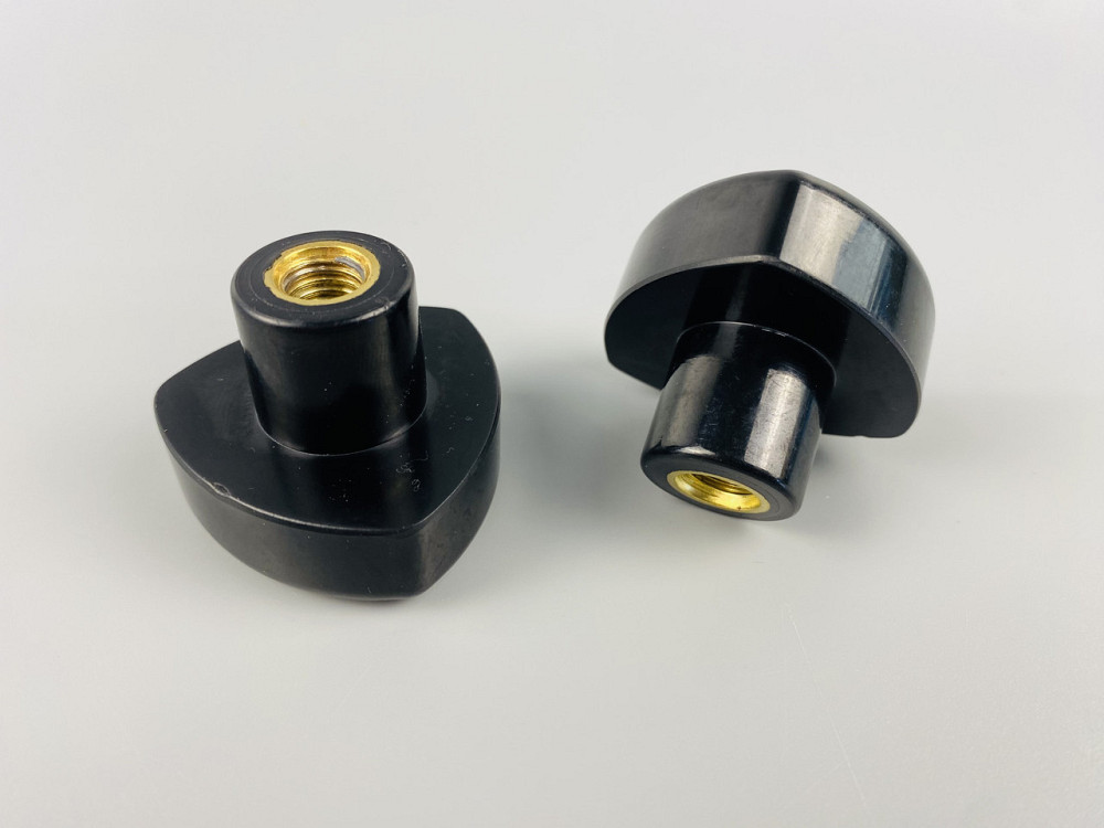 Наконечник важеля універсальний М10, D50 (чорний), латунна втулка різі внутрішня М10 Мукачево - фото 1