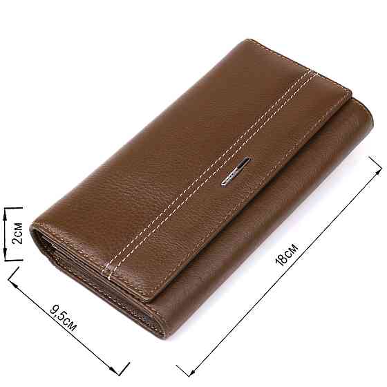 Кошелек горизонтальный женский кожаный BALIYA 18979 Коричневый Киев