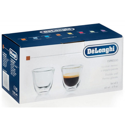 Набір склянок DeLonghi Espresso 2 шт 60 мл (00000010999) Вінниця - фото 3