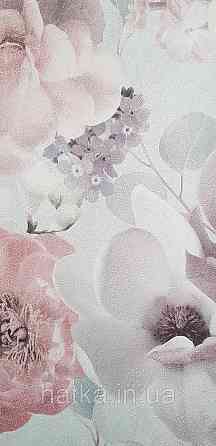 Шпалери вінілові на флізеліні гарячого тиснення Sintra Atmosphere квіти троянди червоні бузкові блакитні 512227 Київ