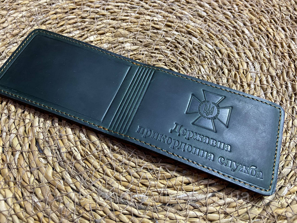 Обкладинка на посвідчення Державна прикордонна служба під жетон на три відділення Puos Київ - фото 9