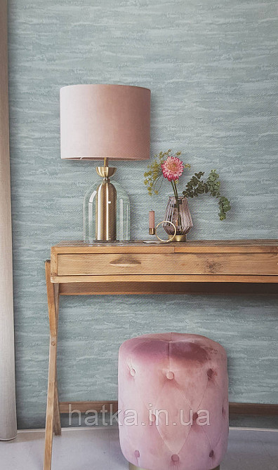 Шпалери вінілові на флізеліновій основі Rasch Ascona 1.06х10 метрові абстракція хвилі смуги бірюзові Київ - фото 5