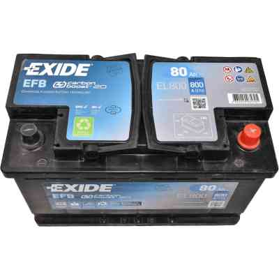 Акумулятор автомобільний EXIDE START-STOP EFB 80A (EL800) Вінниця