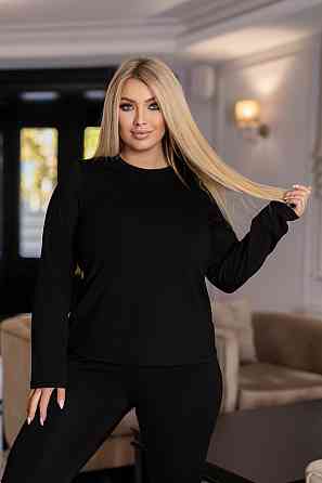 Комплект женского термобелья Bask батал 54-56, Черный Киев