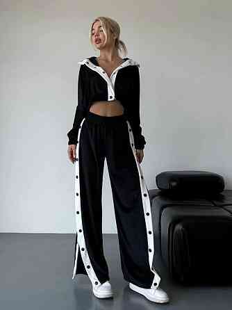 Жіночий стильний прогулянковий костюм-двійка плюш-велюр 46/48 Одеса