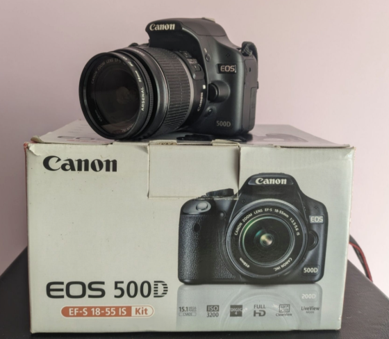 Фотоапарат Цифровий, Дзеркала: Canon 500D+16Gb. SD. Харків