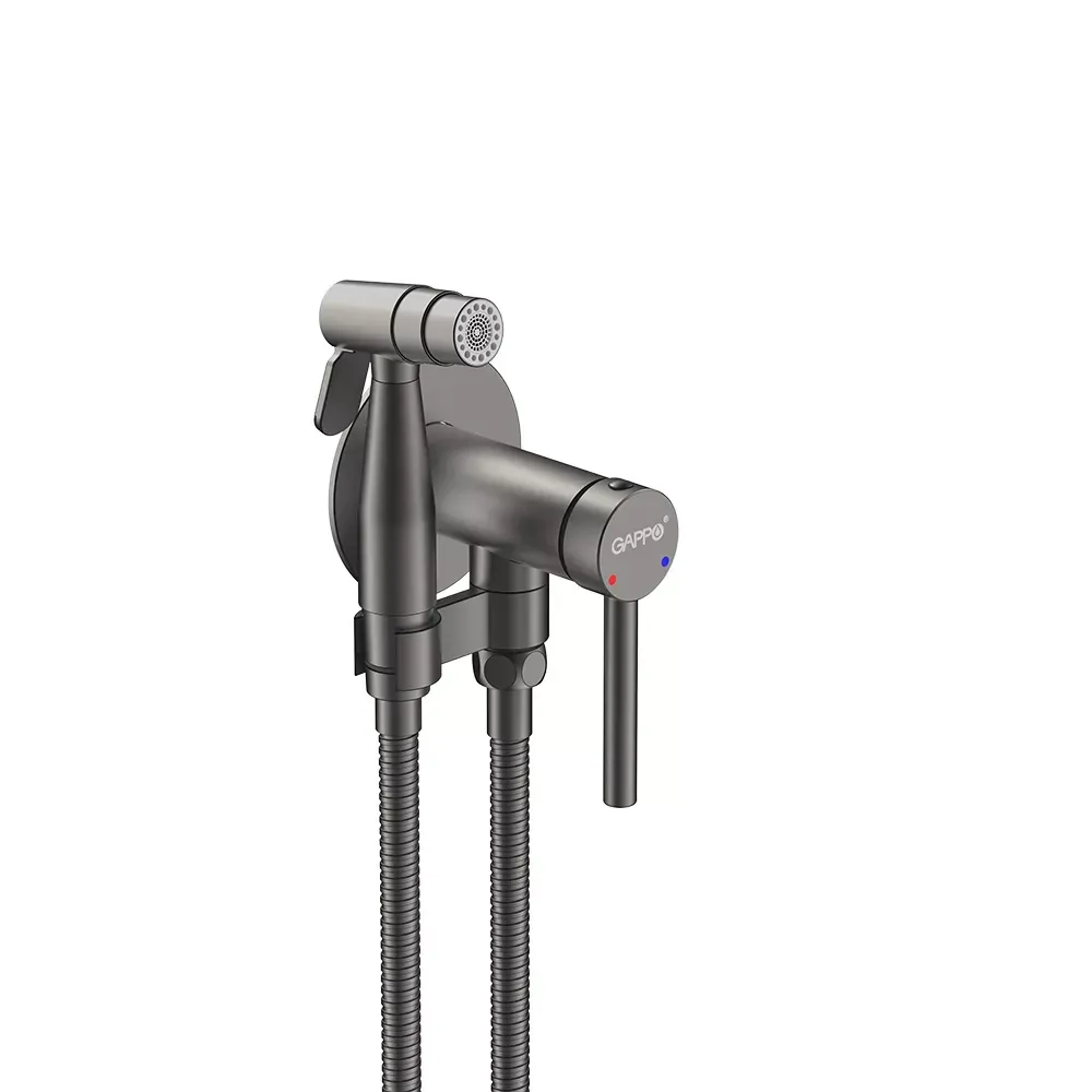 Гігієнічний душ прихованого монтажу Gappo G7206-9 графіт Київ - фото 1
