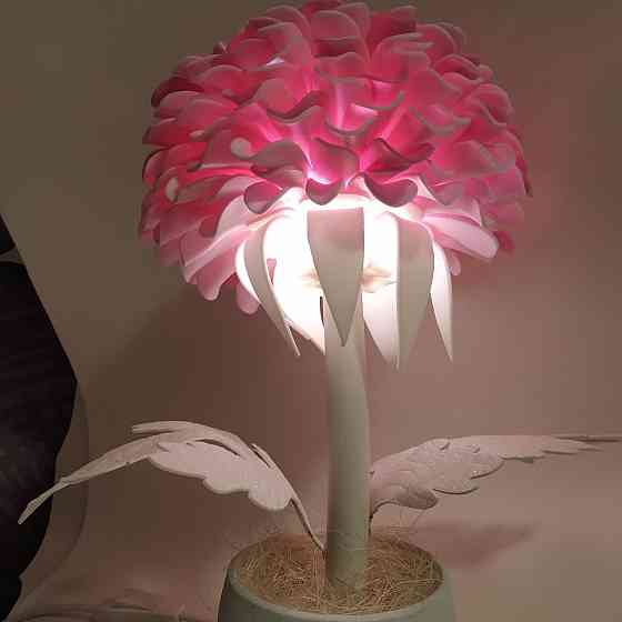 Світильник-нічник "Рожева хризантема" Дніпро