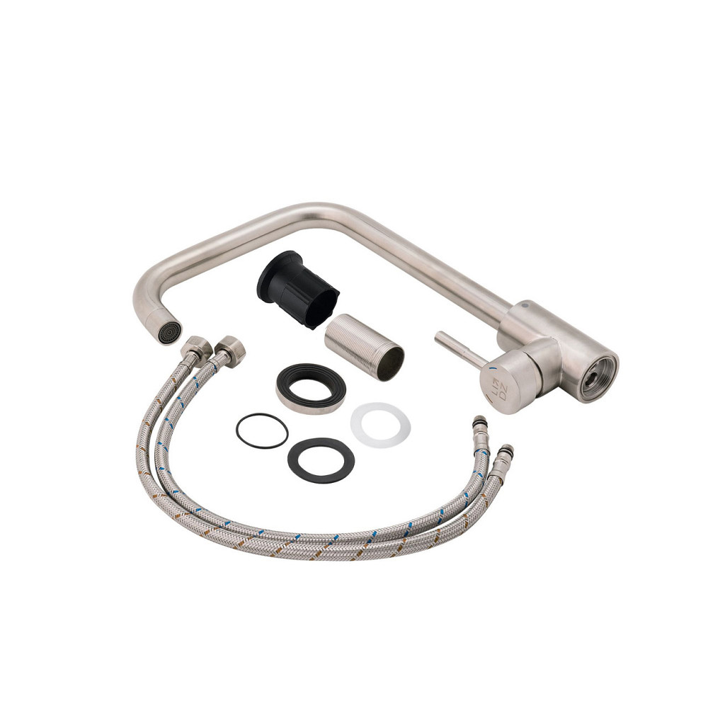 Змішувач для кухні Lidz Aria 015F1 (k35) LDARI015F1NKS21690 Nickel Київ - фото 14