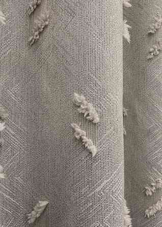 Шторная ткань Лен Букле цвет тауп 1884ш Киев