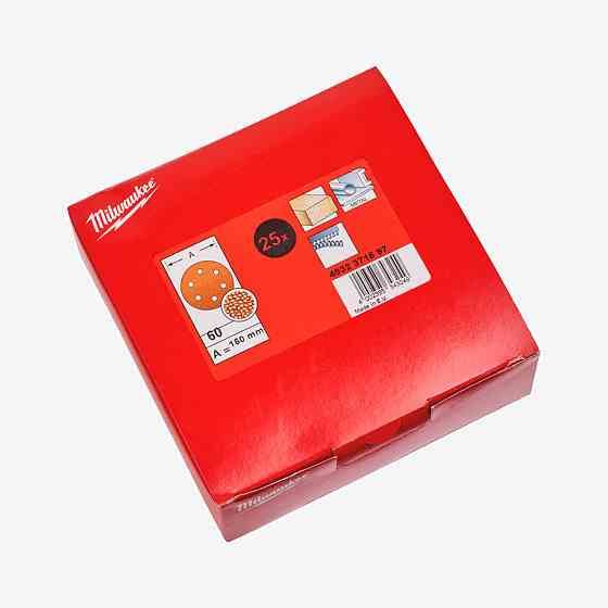 Круг шліфувальний 6 отв. MILWAUKEE, Ø150мм, зерно 40, (25шт) Одеса