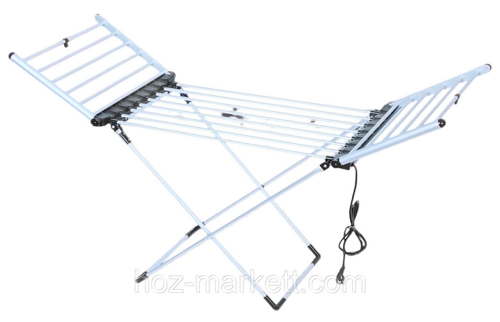 Сушилка электрическая напольная алюминиевая с подогревом дополнительных секций с таймером и термостатом IDRY PLUS Харьков - изображение 1