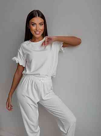 Женская стильная домашняя велюровая пижама Одесса